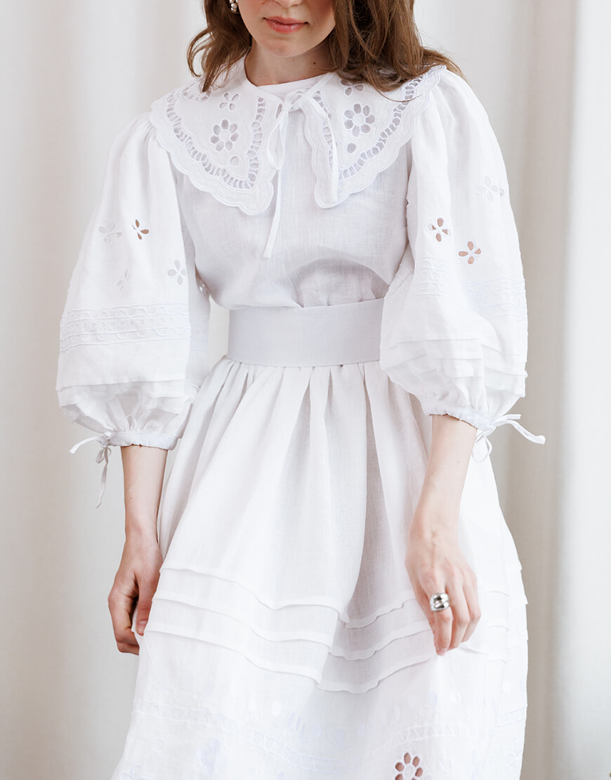 IMG_1205 Сукня Ярина біла EMBROIDERED GEM (EMBR_0524\9) - фото 4