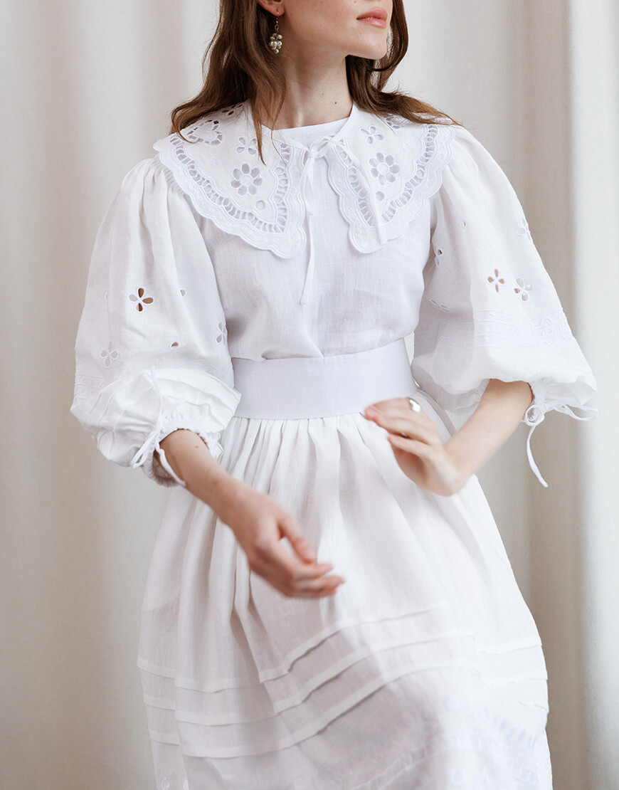 IMG_1216 Сукня Ярина біла EMBROIDERED GEM (EMBR_0524\9) - фото 3