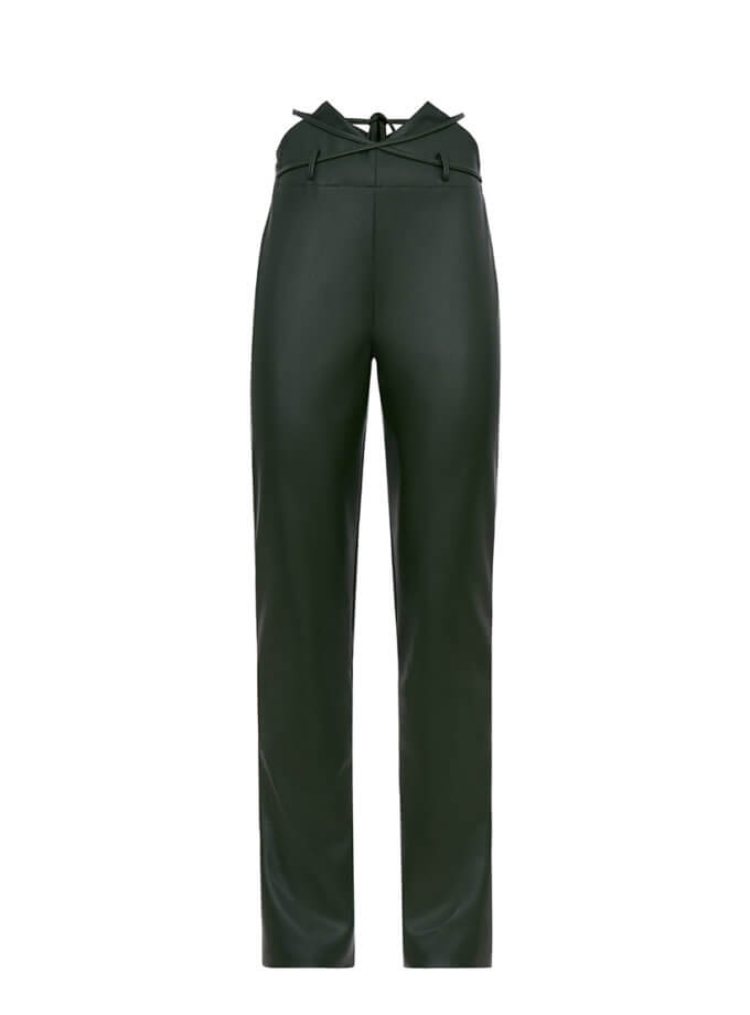 Штани шкіряні хакі ROSCA (RSC-PNT-0018/1)