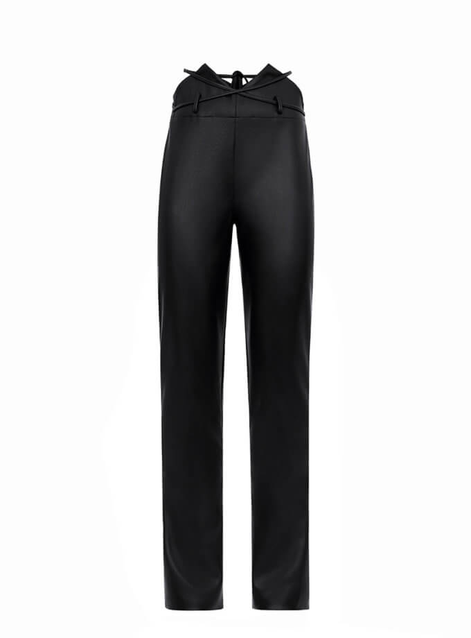 Штани шкіряні чорні ROSCA (RSC-PNT-0018/4)