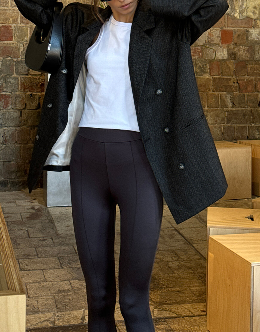 IMG_6726 Легінси з високою посадкою та штрипками IRARO (IR_FW24_BL_007) - фото 4