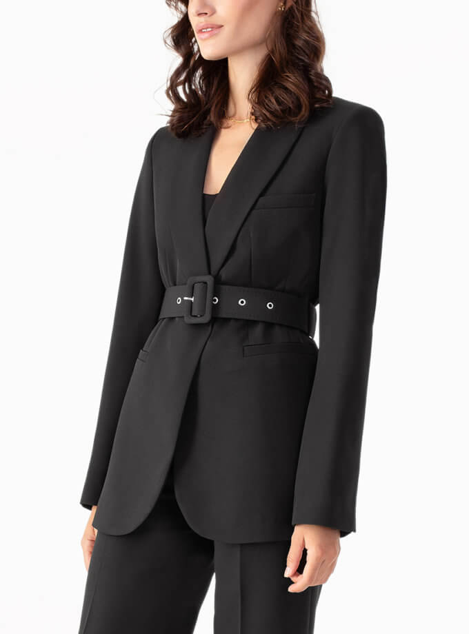 Піджак з поясом MAGNETIC (MGN_1818BK)