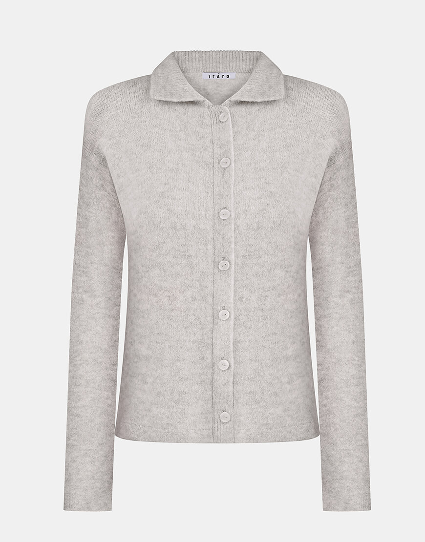 IMG_7128 Сірий кардиган з ґудзиками IRARO (IR_FW24_GC_006)