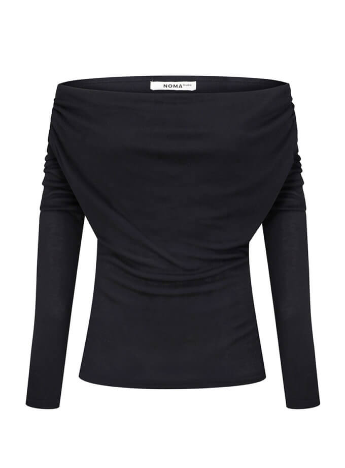 Лонгслів чорний качелька NOMA STUDIO (NOMA_512024)