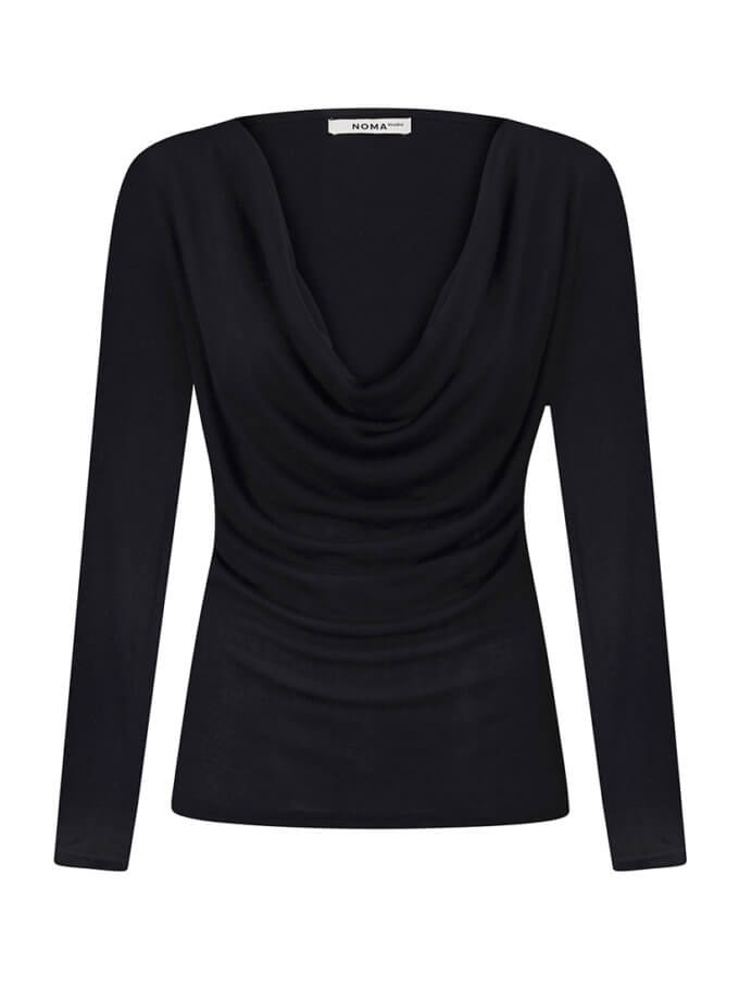 Лонгслів чорний качелька NOMA STUDIO (NOMA_512024)
