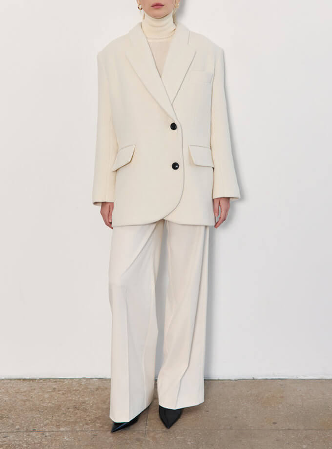 Вкорочене пальто з вовни та кашеміру L.A.B BY TERNOVSKAYA (LAB_AW2501)