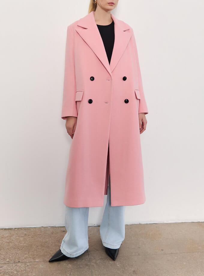 Довге пальто з вовни та високою шліцею L.A.B BY TERNOVSKAYA (LAB_AW2500)