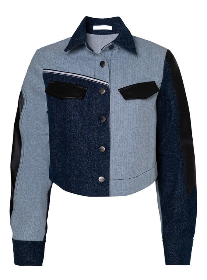 Куртка укорочена рівна 7/11 SEVEN ELEVEN (SE_SE24ShrtCrpdDnm_B)