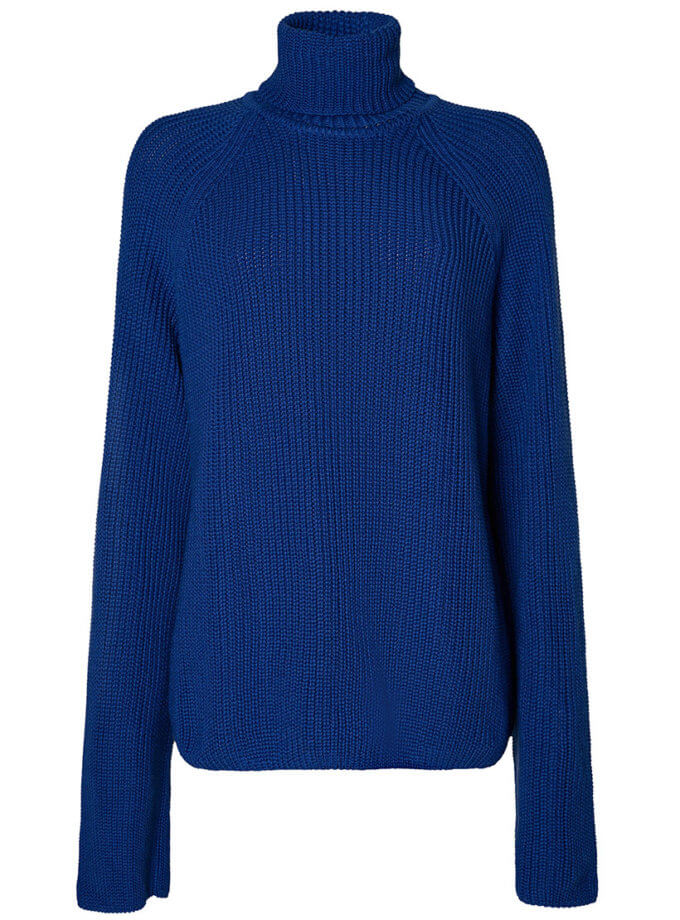 Светр оверсайз з коміром синій 7/11 SEVEN ELEVEN (SE_SE24SwtrMrg_Bl)