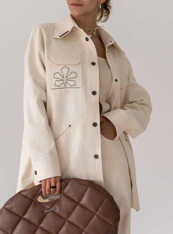 Сорочка -куртка бежева 7/11 SEVEN ELEVEN (SE_SE24Sh_Bg)