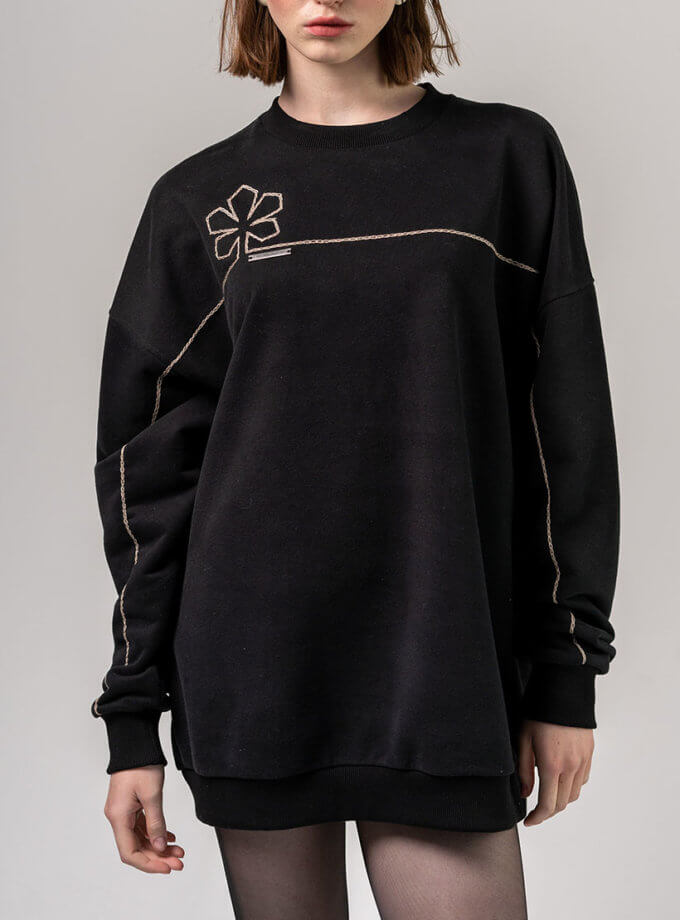 Толстовка базова чорна  7/11 SEVEN ELEVEN (SE_SE24Swt_B)