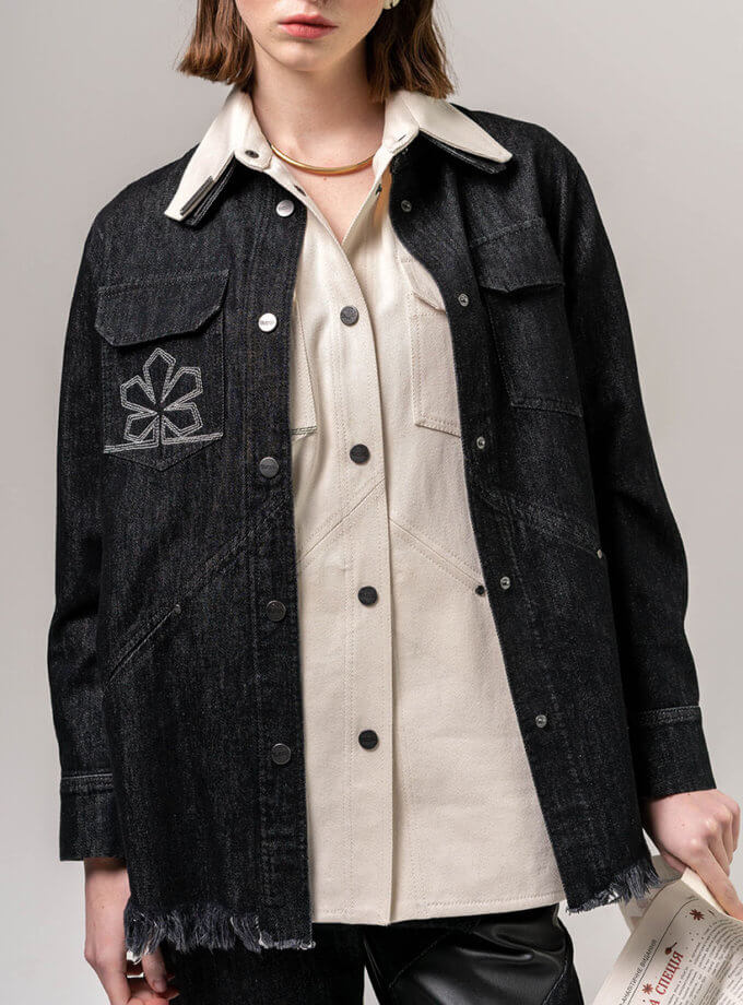 Куртка- сорочка  чорна 7/11 SEVEN ELEVEN (SE_SE24Sh_B)