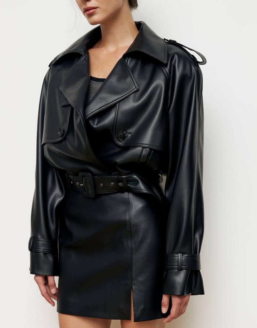 YeYoOhRp3QsbAzU66h5X Чорна укорочена косуха KOLOSOVA (KLSVSP2481) - фото 3