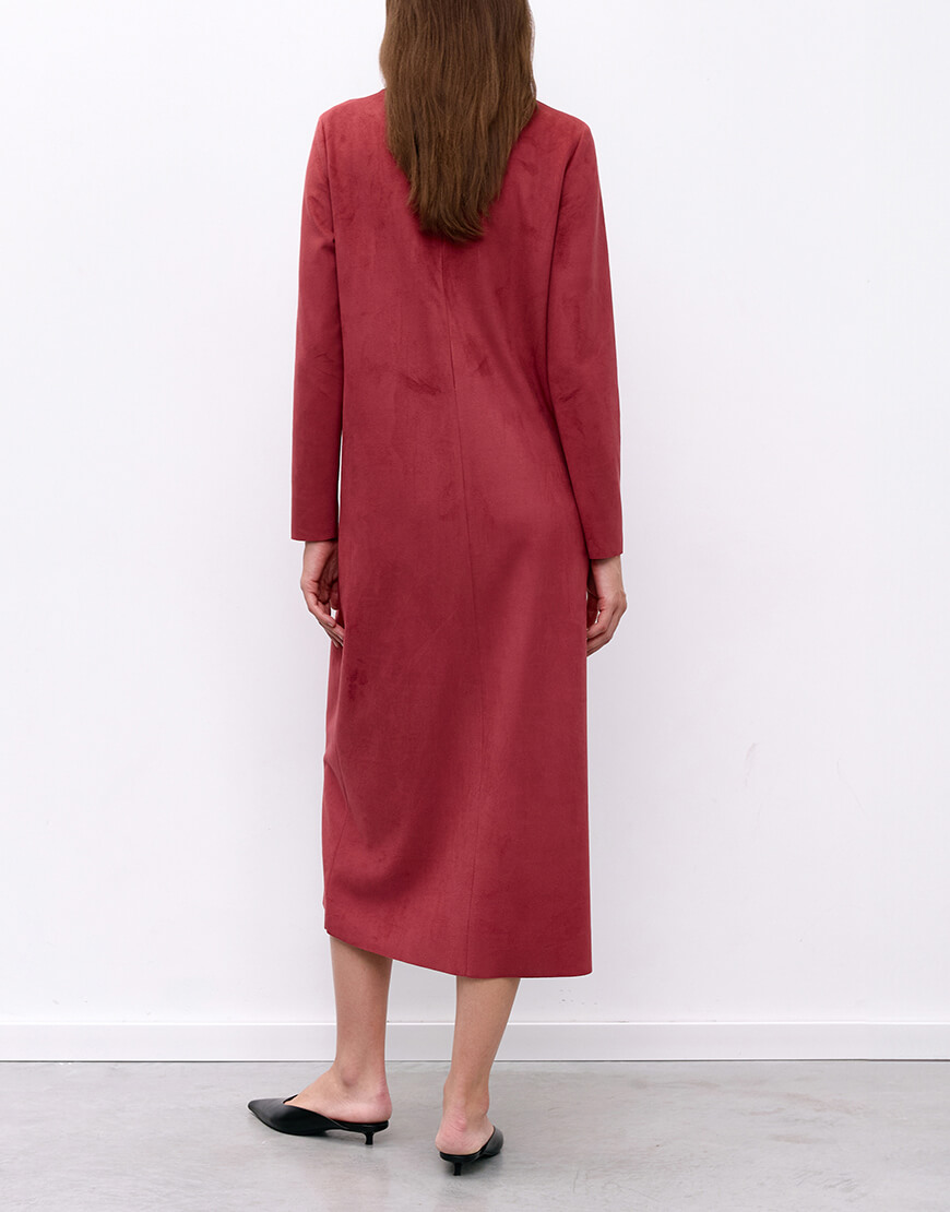 Evoto Сукня з екозамші малинова IAM (IAM_RSPB/SUE/DR) - фото 3