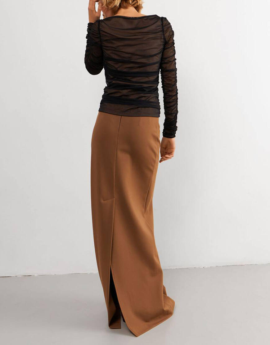 inJlL5AQTrCRSVdDFwXY Кемел спідниця максі KOLOSOVA (KLSVURBE141) - фото 3