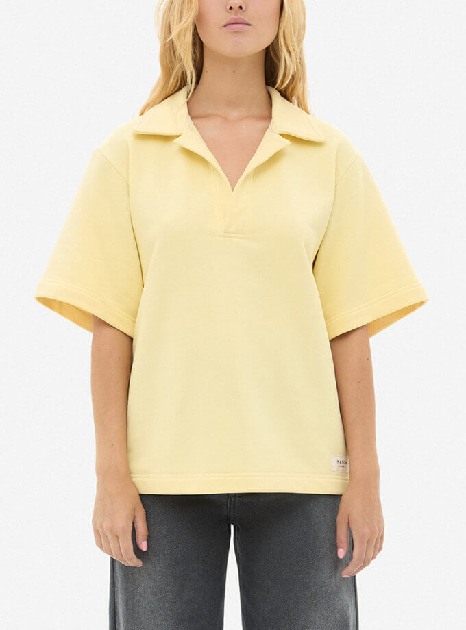 Поло жовте MATCH DENIM (MTCH_sp25-polo-yellow)