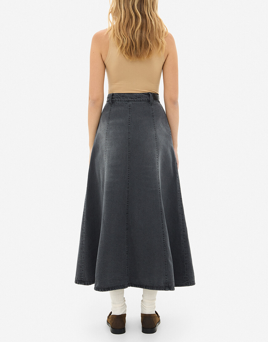 md01838 Спідниця міді MATCH DENIM (MTCH_sp25-skirt-grey) - фото 3