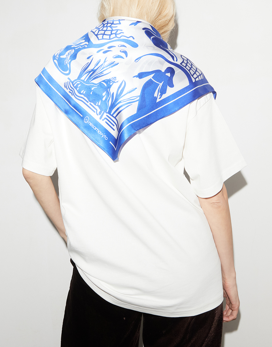 nsm0850 Шовкова хустка Водяник NESAMOVYTO (NST_MYTHVOD) - фото 6