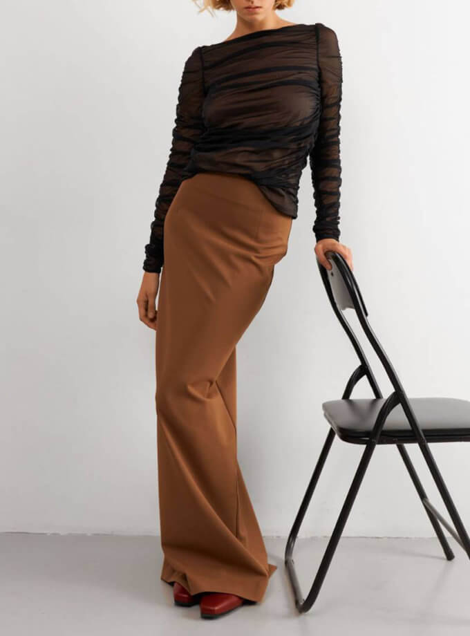 Кемел спідниця максі KOLOSOVA (KLSVURBE141)