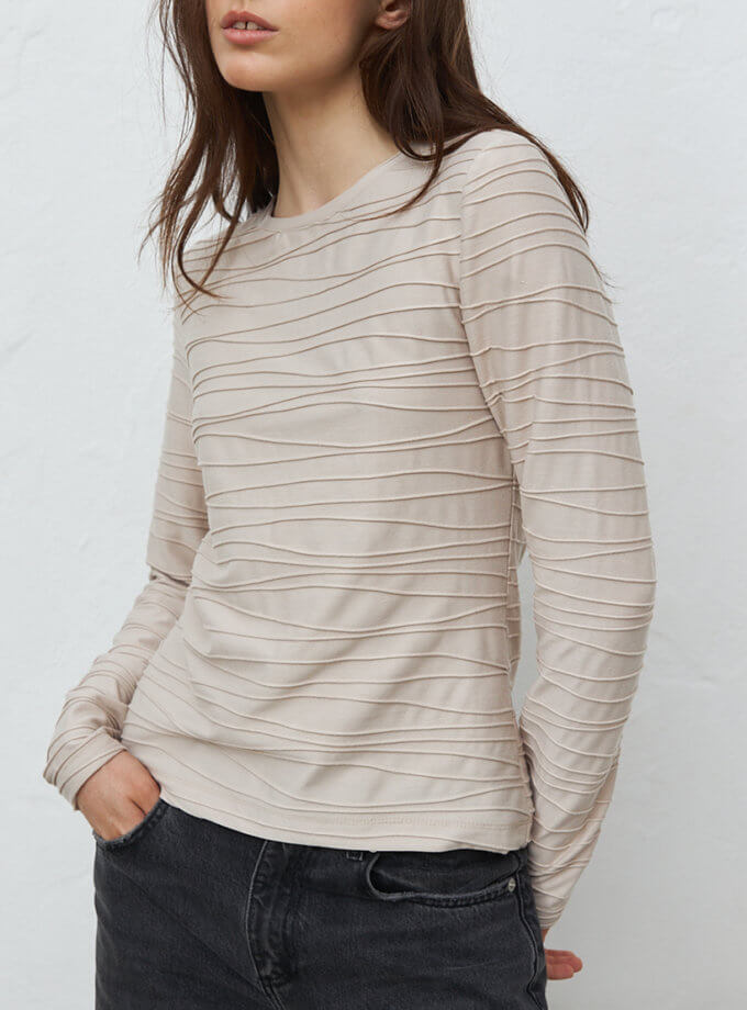 Лонгслів рельєфний тофу BALCONY GARMENT (BLCN_1306)