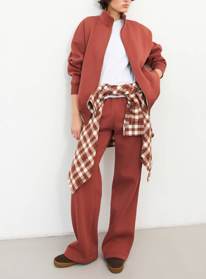 Штани широкі теракот BALCONY GARMENT (BLCN_1403)