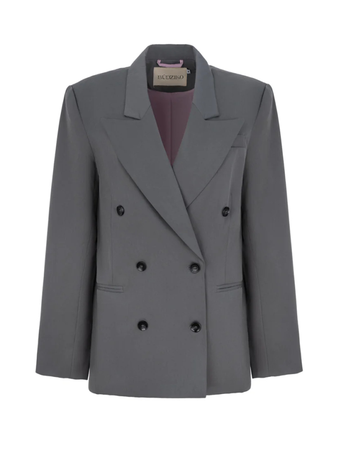 Сірий двобортний піджак Chicago BÚDZIKO (BDZ_CHCG-GRY-BLZ-FW23)