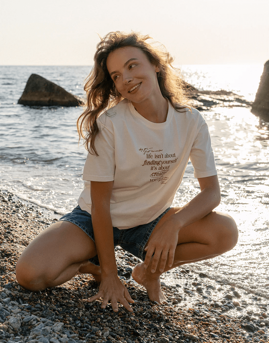 27 Футболка Life isn’t about finding yourself NI GRAMA DRAMY (NGD_life-isnt) - фото 3