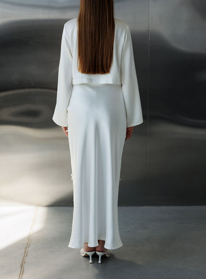 Cпідниця з бантами атласна LiSOLODKA (LS_2132_24)