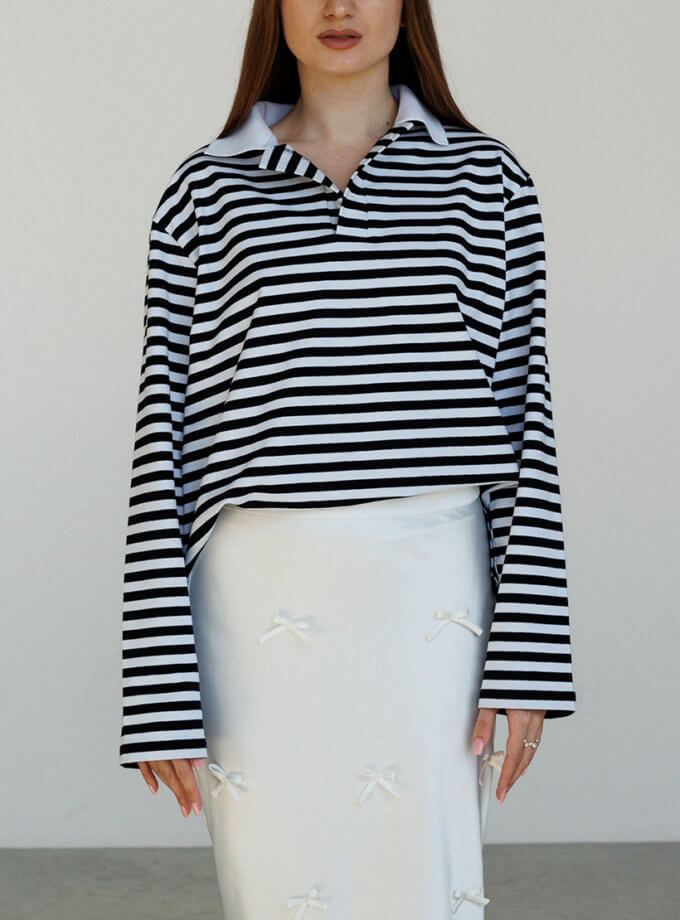 Тільник з коміром поло Морячка LiSOLODKA (LS_1232_24)