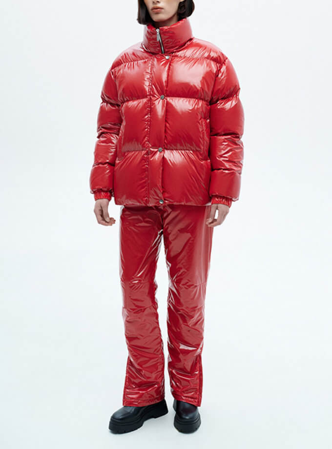 Пуховик Erns червоний лак MARCHI (MRCH_AW-24-ERNS) - фото 7