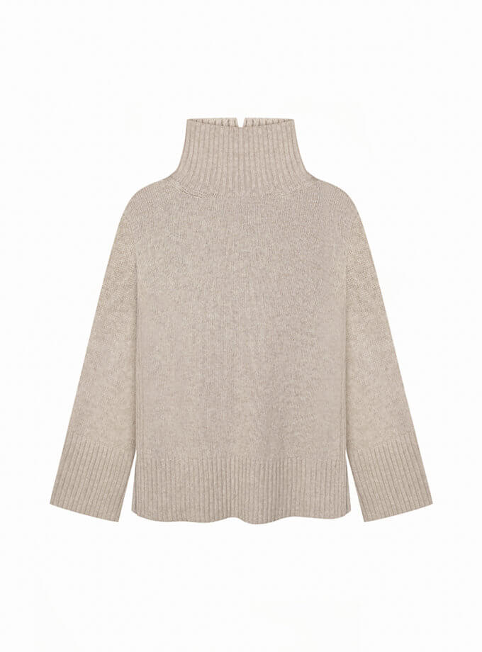 Светр Basic з кашеміром - Beige NYNI (NN-000-101-24) - фото 7