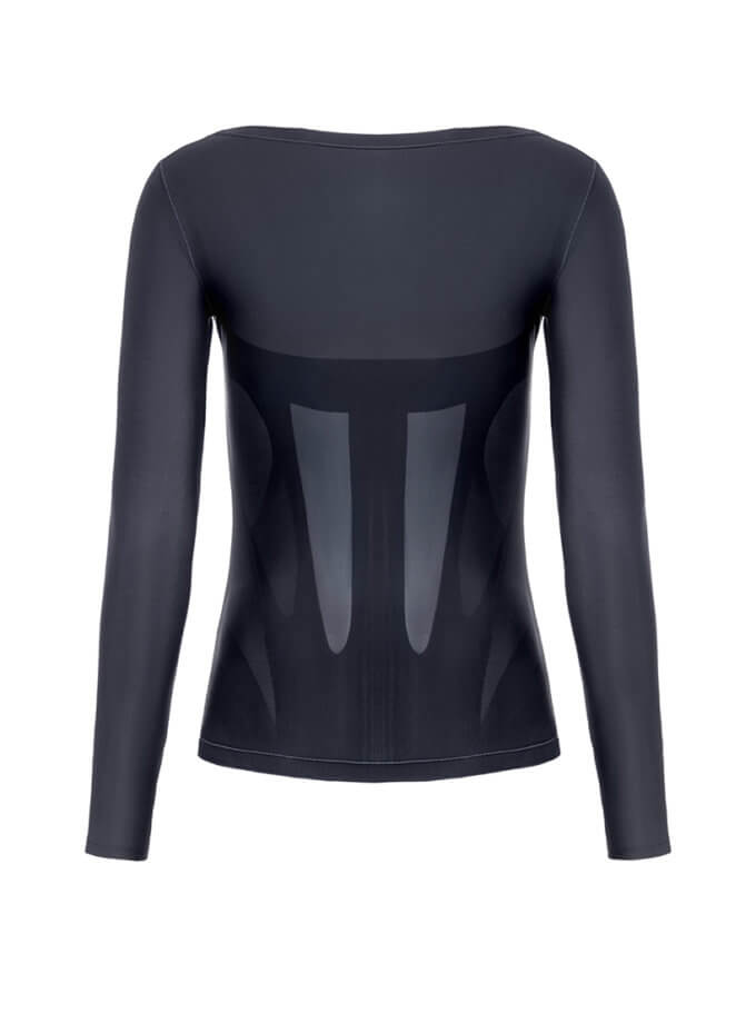 Лонгслів з імітацією корсету Shadow Corset ATTIE (ATT_LNGSLVCRS05)