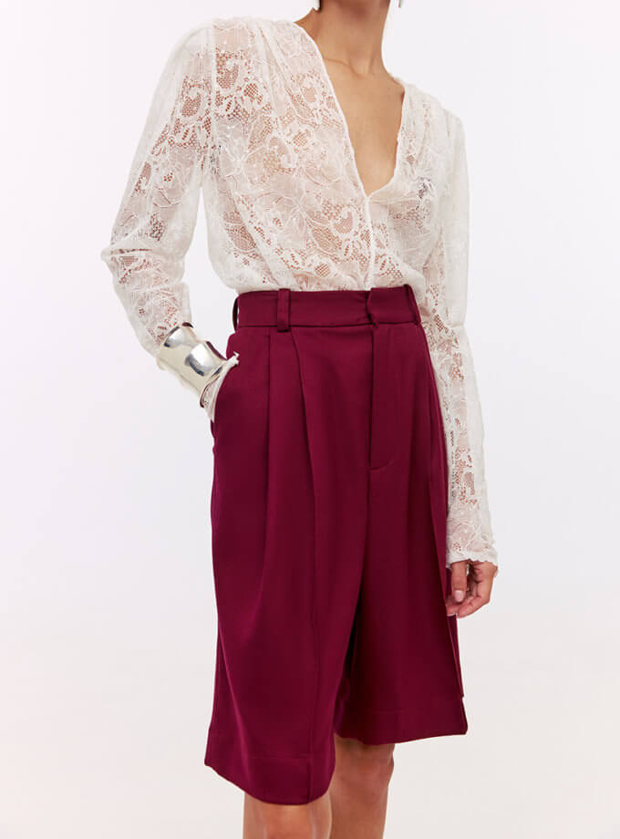 Шорти-бермуди Base бордові MY x MY (MC_MY30224)