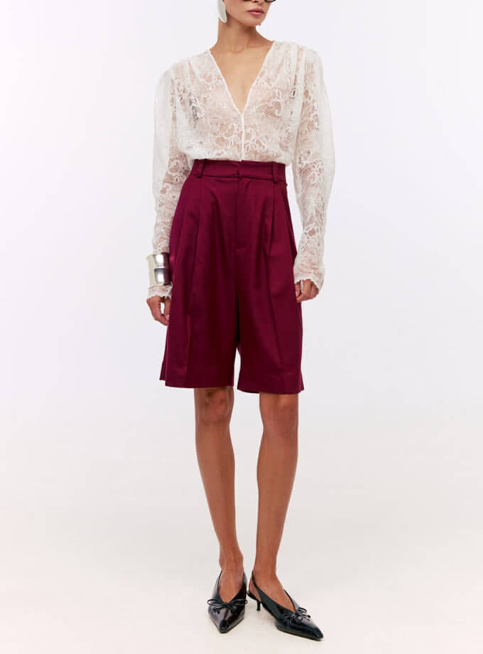 Шорти-бермуди Base бордові MY x MY (MC_MY30224)