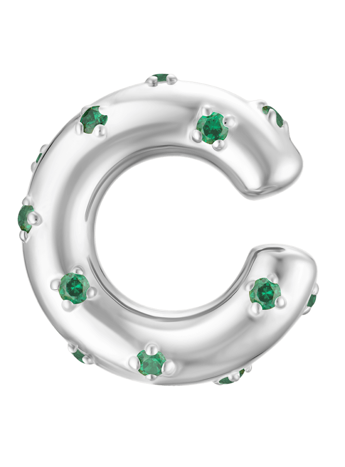 Каф Spark green RIMMART JEWELRY (RAJ_ERA-061g)