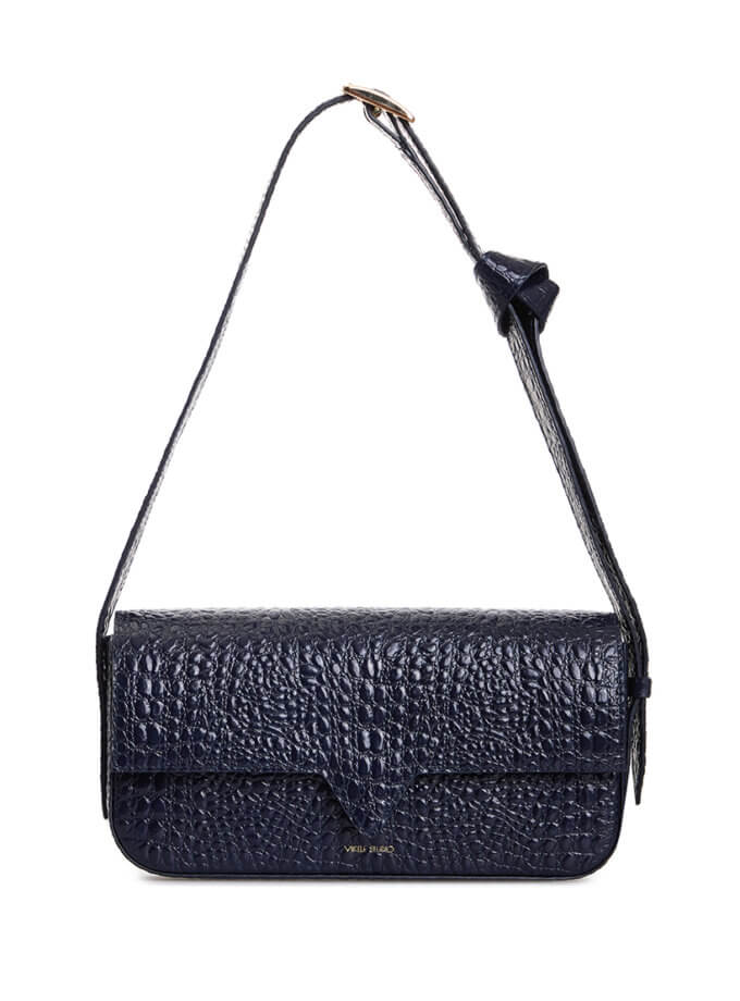 Сумка-багет Katrine темно-синя VIKELE STUDIO (VS_v0102-12012)