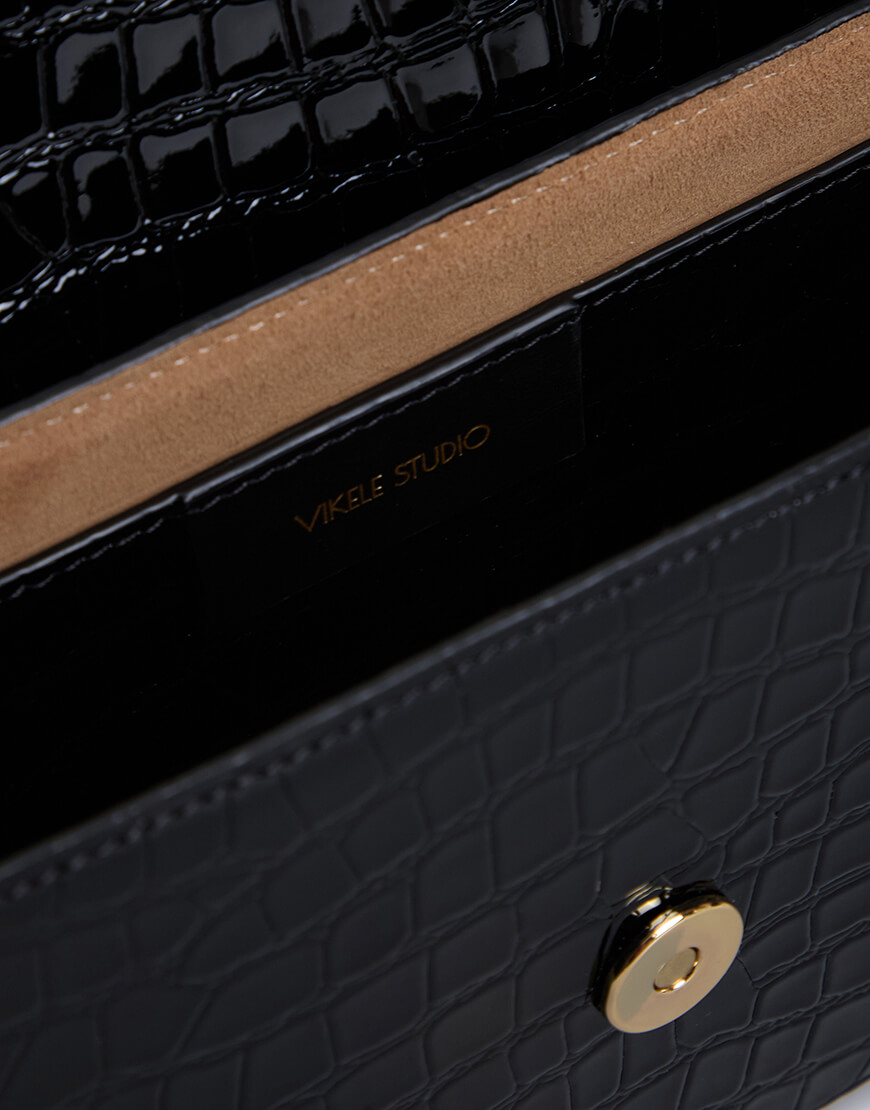 4 (5) Сумка-багет Katrine чорна VIKELE STUDIO (VS_v0107-17012) - фото 4