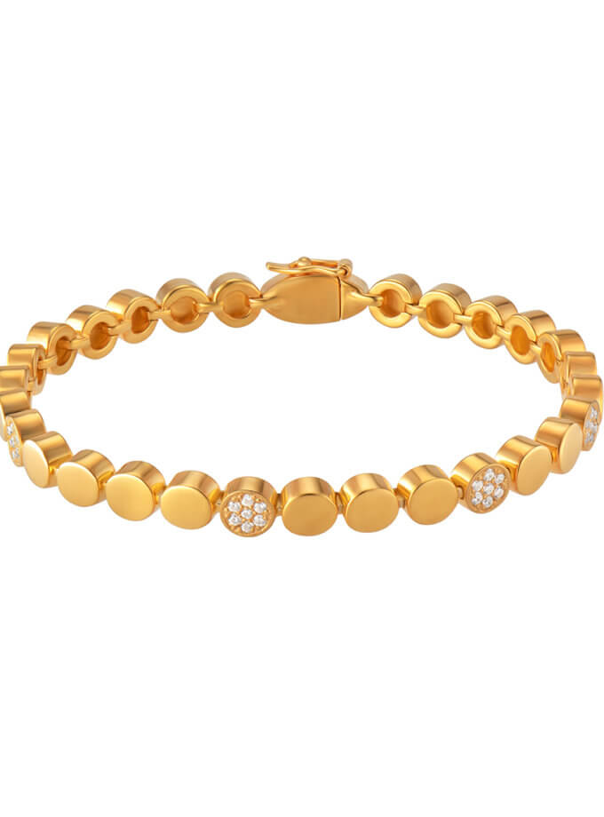 Браслет Magnet w.Zircon золотий RIMMART JEWELRY (RAJ_BRApl-060)