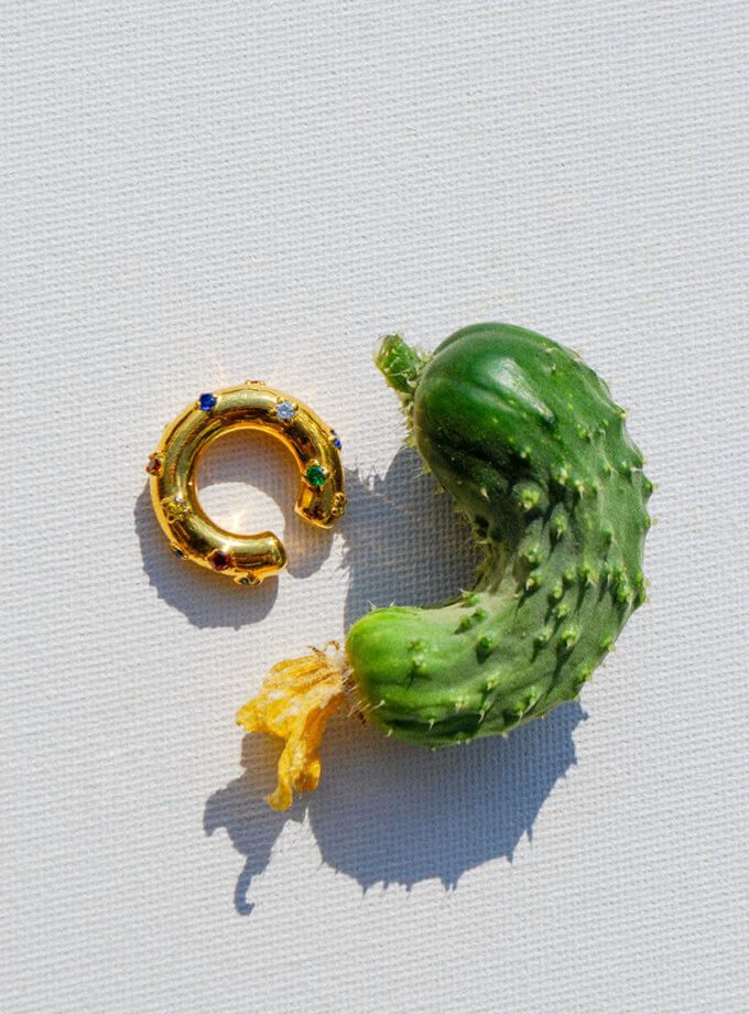 Каф Spark color RIMMART JEWELRY (RAJ_ERApl-061c)