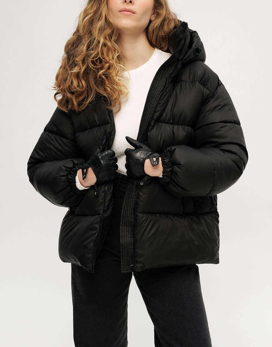 IMG_2687 Пуховик чорного кольору ANNA YAKOVENKO (AY_3899) - фото 7