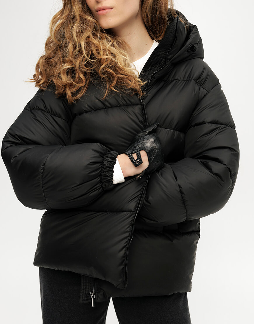 IMG_2689 Пуховик чорного кольору ANNA YAKOVENKO (AY_3899) - фото 9