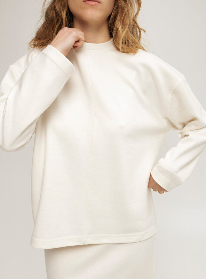 Светр білого кольору ANNA YAKOVENKO (AY_3904)