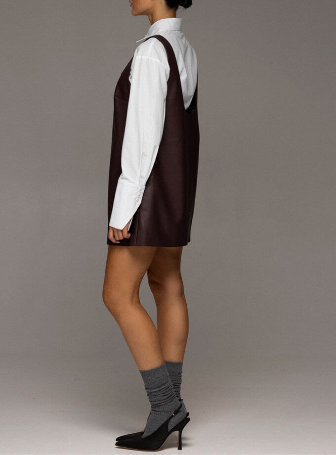 Сарафан вільний з еко-шкіри TWINSIS CLOTHES (TW_CK 009759)