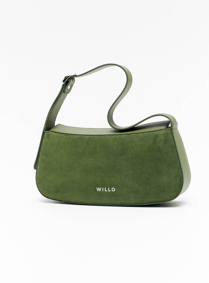 Сумка Baguette зелена WILLO (WLL_WB_2407_AW)