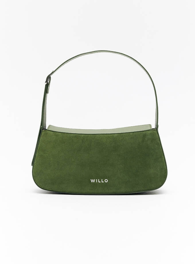 Сумка Baguette зелена WILLO (WLL_WB_2407_AW)