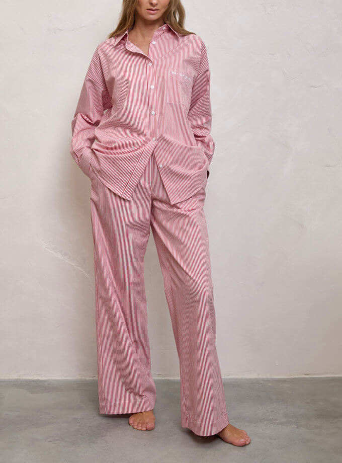 Штани в червону смужку NATALIA BAS (NatB_PCR2)