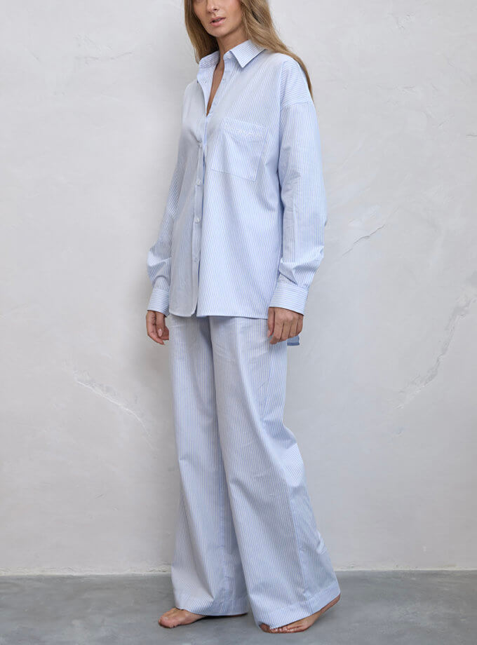 Штани в блакитну смужку NATALIA BAS (NatB_PCB2)