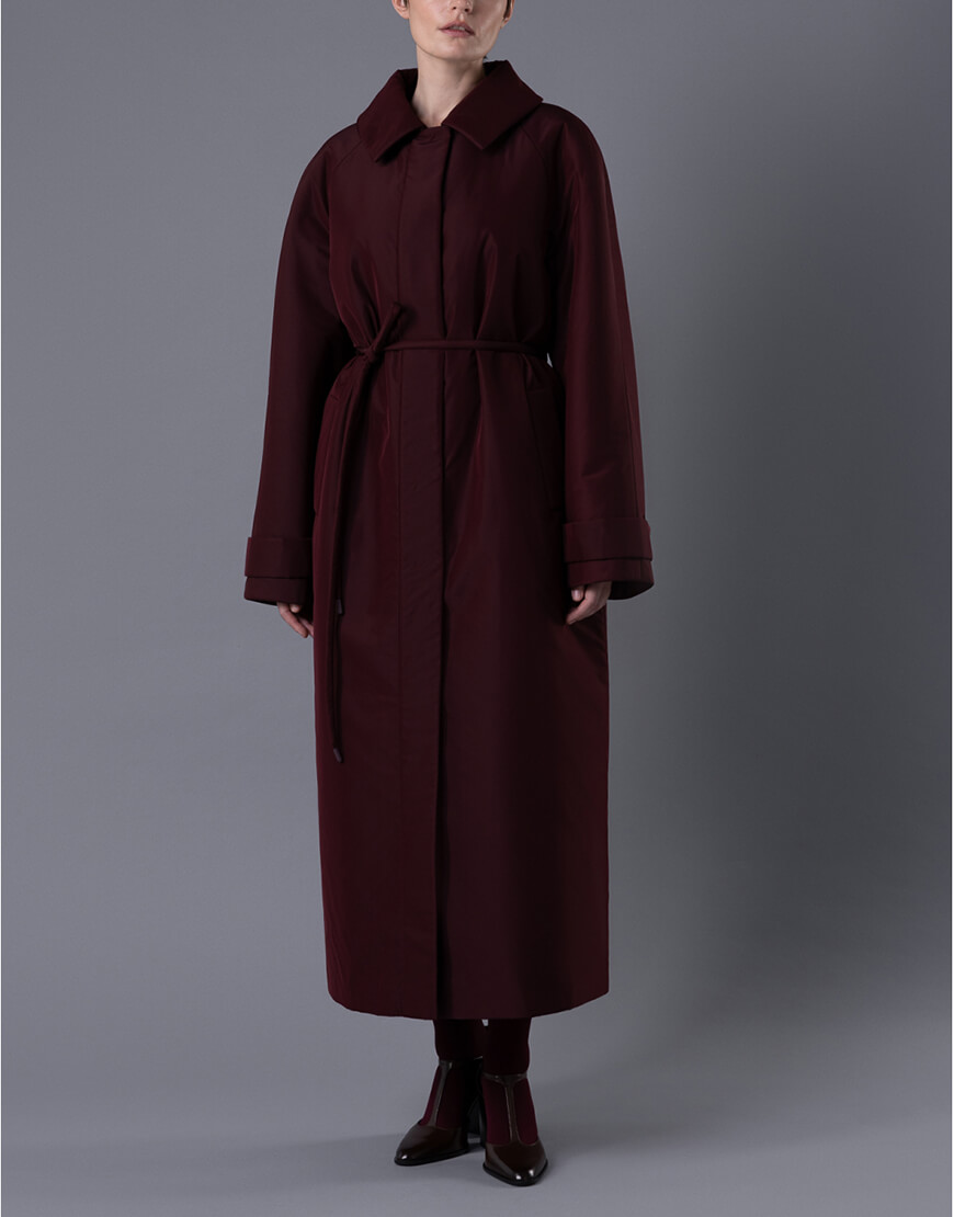 0S7A5876-1026x1536 Пальто-реглан бургунді WONDER (WNDR_win25_pcbl_02) - фото 2