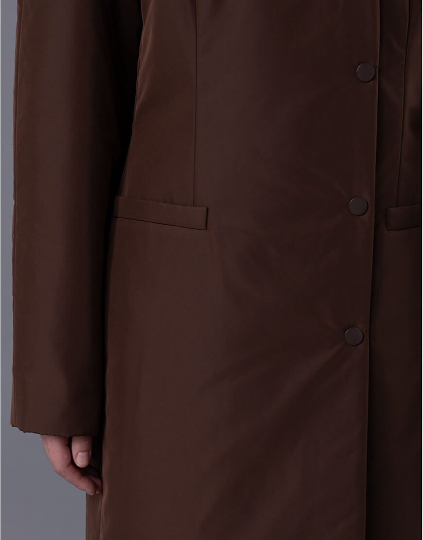 0S7A6170-1026x1536 Приталене пальто-пуховик шоколадне WONDER (WNDR_win25_fpcch_03) - фото 5