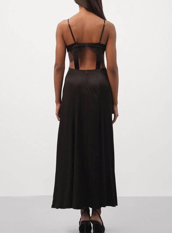 Вечірня сукня сліп з віскози та мережива PEACH PEACH LINGERIE (PP_DRNB2405)